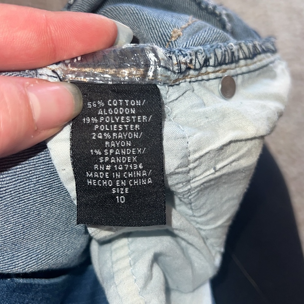 1822 Denim Women's Skinny Jeans Zipper Ankle Size 10 - Picture 4 of 7